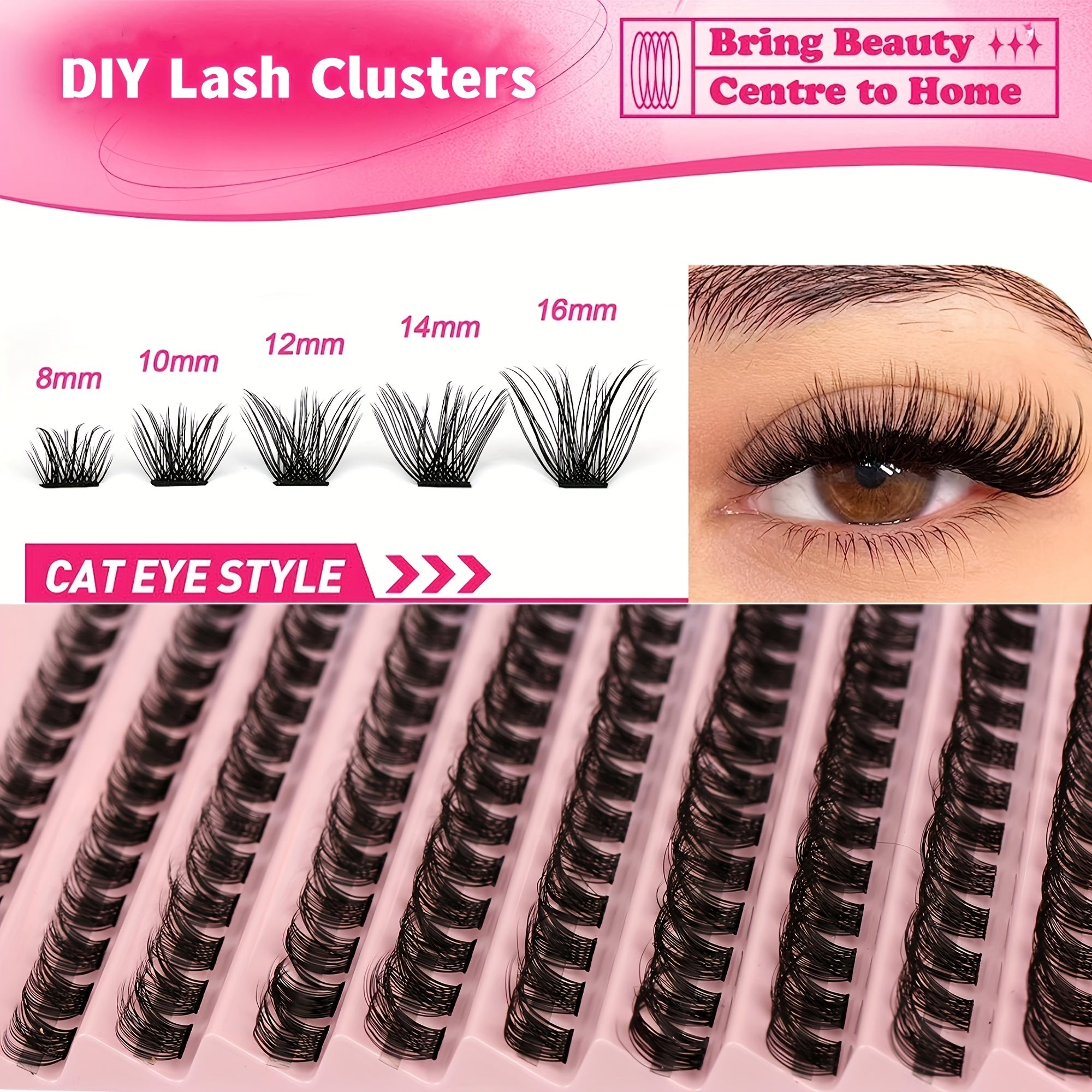 DIY Clusters Lashes 150 120 100 Pcs Lash Extension DD Curling 8 16mm Single