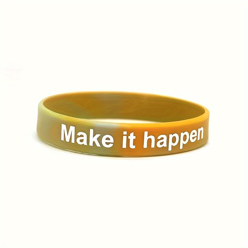 Stylish Motivational Silicone Bracelets Boost Confidence & Style