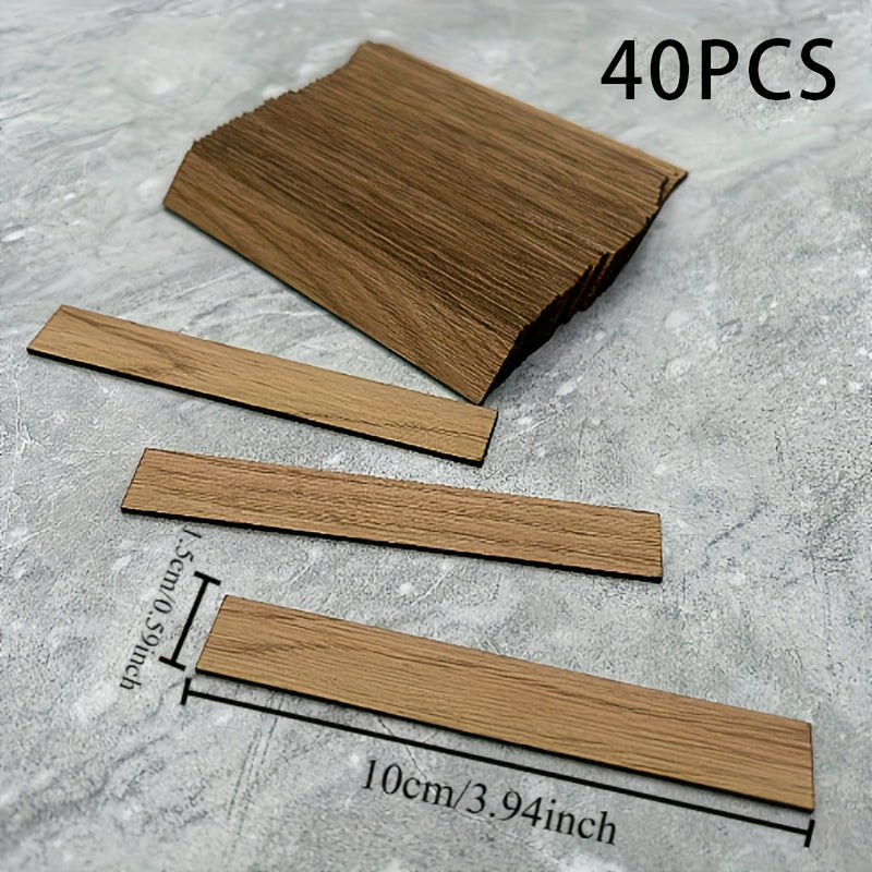 40PCS 1:12 Doll House Flooring Wood Accessory