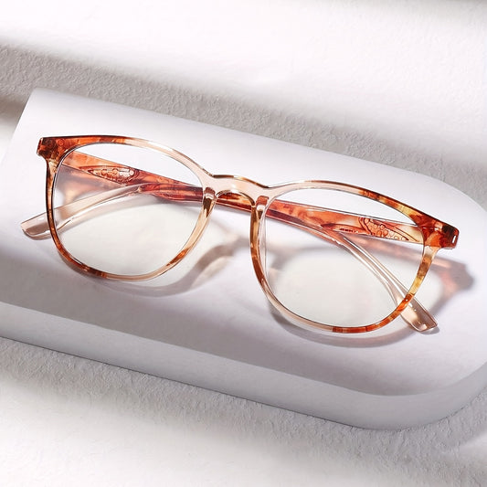 Clear Lens Jelly Round Frame Glasses