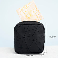 Geometric Pattern Sanitary Napkin Storage Bag Portable Carry On Pouch