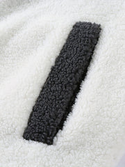 Warm Plush Fleece Jacket Men's Casual Stand Collar Coat Fall Winter