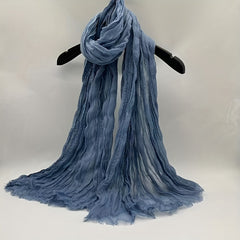 Boho Style Linen Twist Scarf for Outdoor Activity
