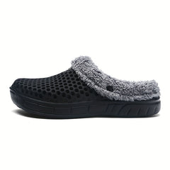 Women's Plush Lined Slip On Clogs Winter Indoor Shoes
