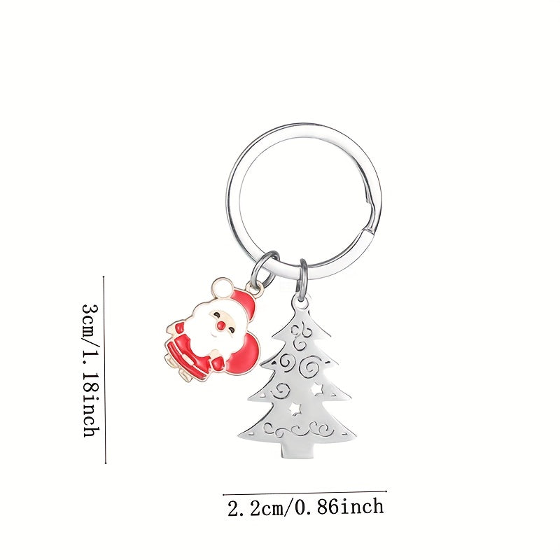 1pc Christmas Tree Keychain Bag Backpack Pendant Gift