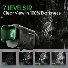 8X Infrared Digital Night Vision Monocular Telescope Large Screen