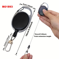 Retractable Key Anti-theft Anti-loss Elastic Key Chain Quick Release