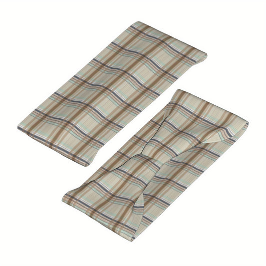 Signature Check Plaid Headband for Sport & Casual Outfits