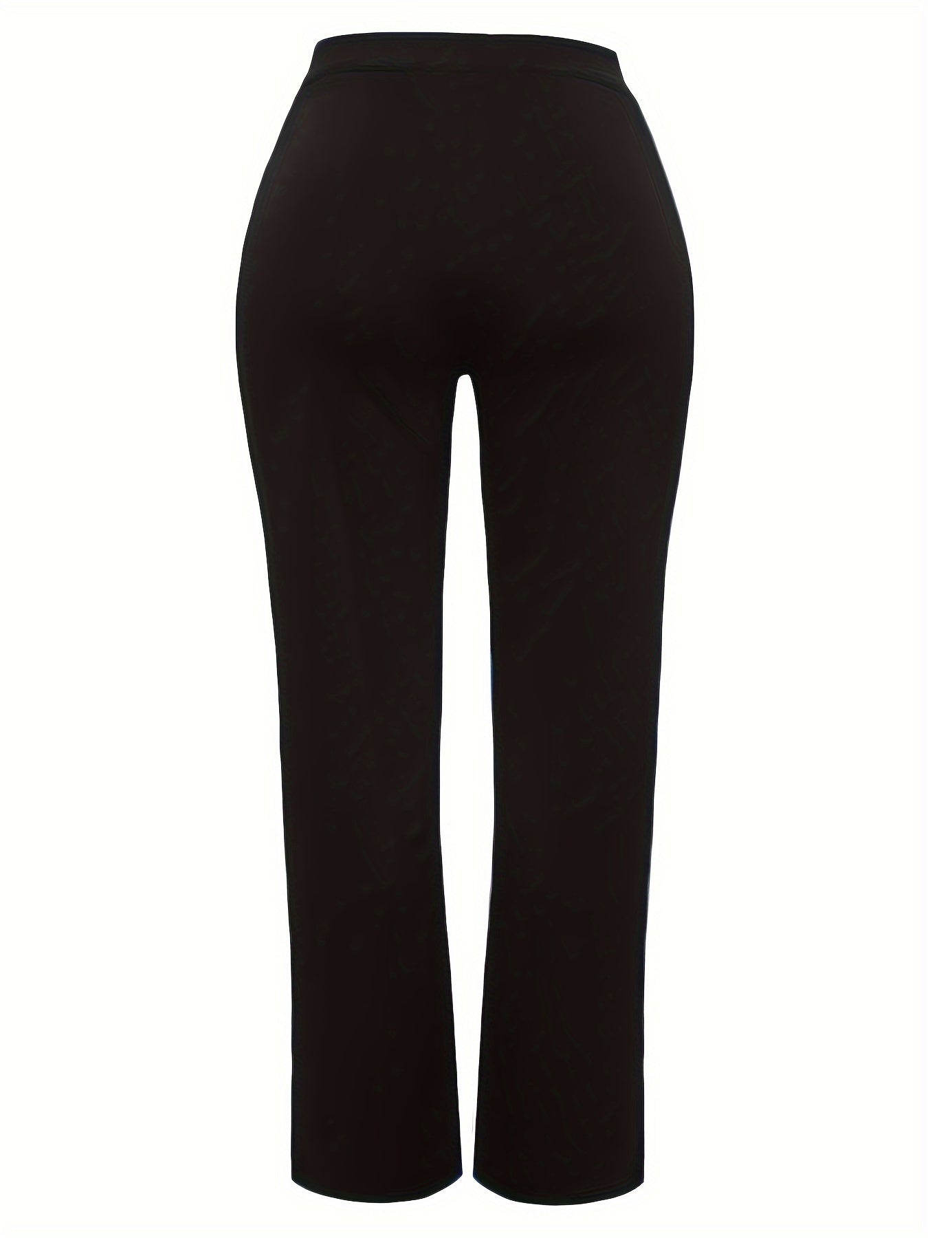  High Waist Flared Leg Stretch Trousers