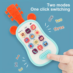 Kids Toy Guitar with Colorful Keys and Storytelling