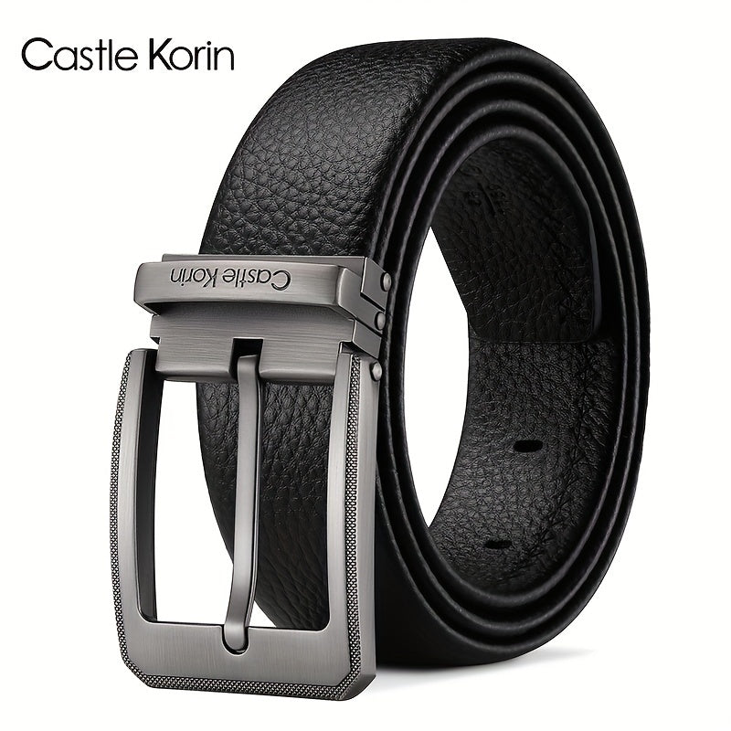 Men's Leather Belt Insert Buckle Casual Business Cowhide Belt