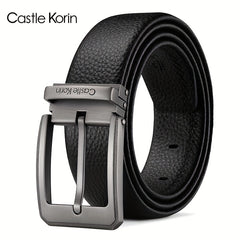 Men's Leather Belt Insert Buckle Casual Business Cowhide Belt