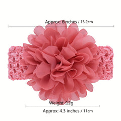 9pcs Floral Hollow Elastic Headbands for Baby Girls