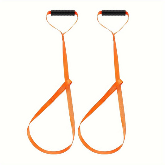 2pcs Deer Dragging Rope Non slip Handle Heavy Duty Drag Strap