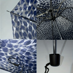 Leopard Grain Print Umbrella Folding Waterproof Windproof Umbrella
