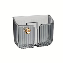 Bathroom Comb Storage Shelf Wall-Mounted Multifunctional Razor Storage Tube
