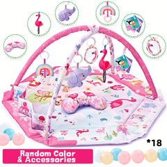 Baby Crawling Mat with Detachable Sensory Toys