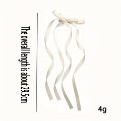 Y2K Long Ribbon Bowknot Hair Clip For Women