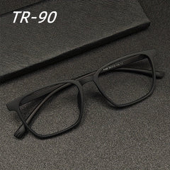 TR90 Square Frame Anti Light Glasses Casual Eyeglasses For Men