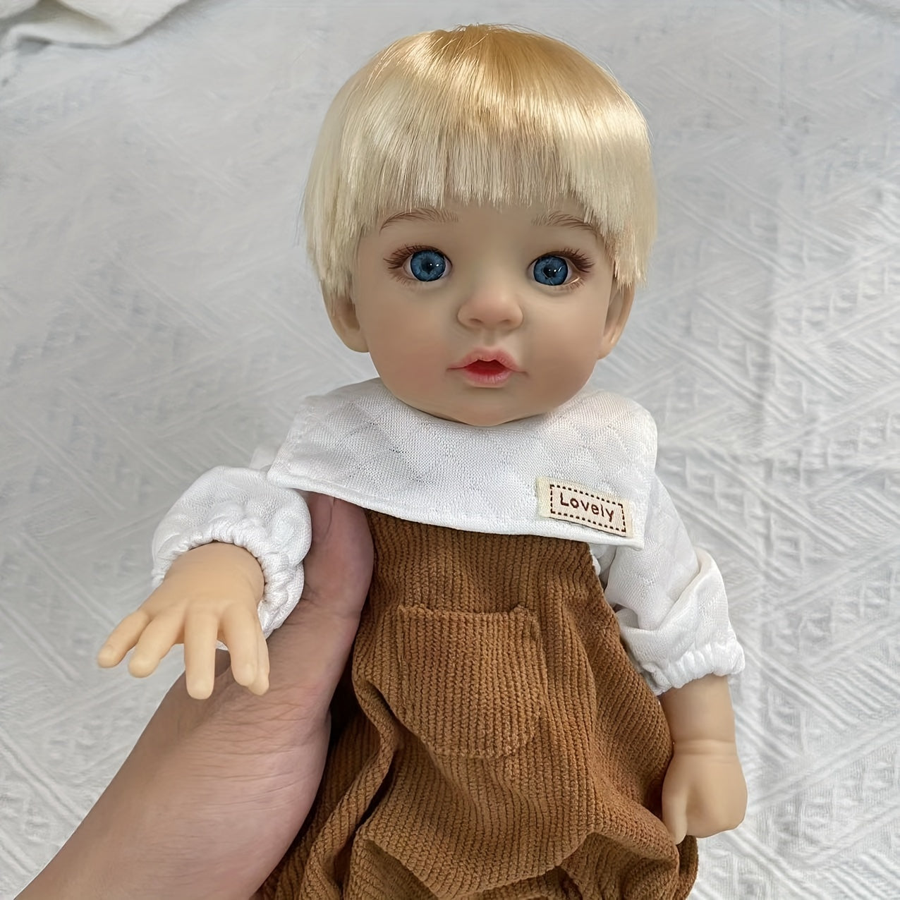 AKODEERD 12 Inch Doll Eyes Outfit Movable Limbs Vinyl Body Light Brown Gift