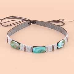 Boho Turquoise Tassel Hat Band Western Style Cowboy Cowgirl Hatband