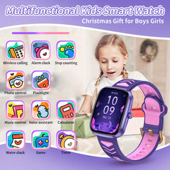 LIGE Kids Smart Watch Touch Screen USB Camera Music