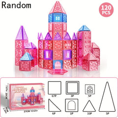 Princess Castle Magnetic Tiles Building Block Set