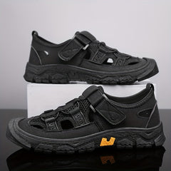 Men's Outdoor Hiking Sandals Hook & Loop Non Slip Beach Shoes Spring Summer