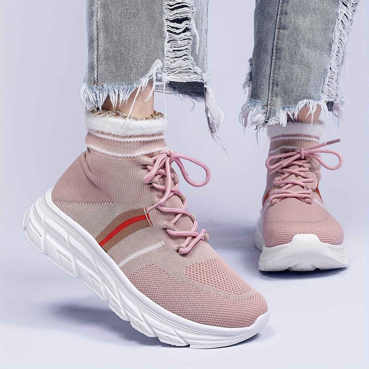 Women's Winter Running Shoes Plush Inner Thermal Outdoor Sneakers