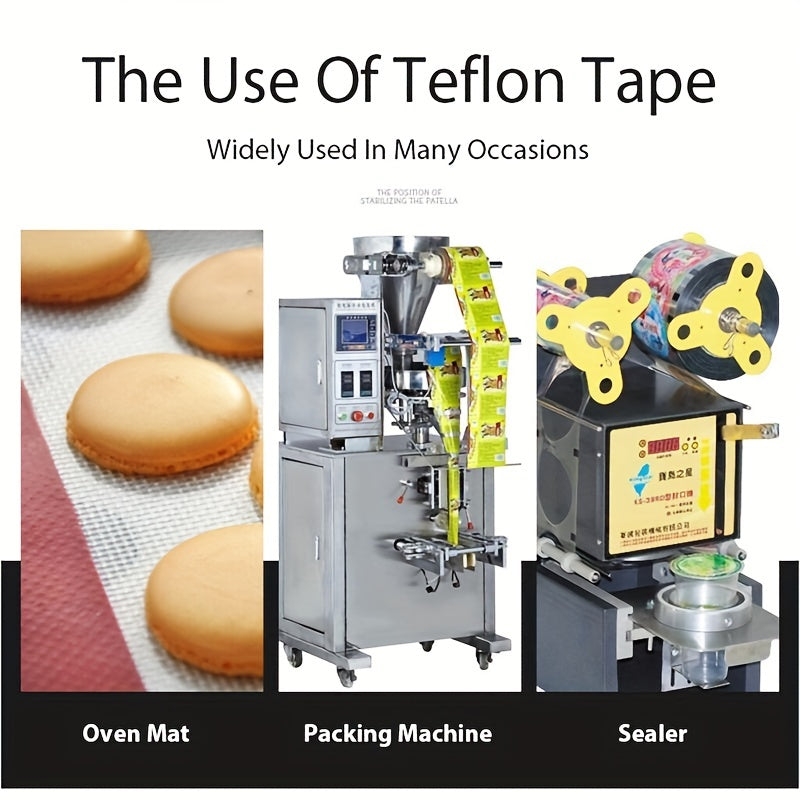 High Temp Resistance Tape 300C PTFE Cloth Heat Insulation Adhesive Sealing