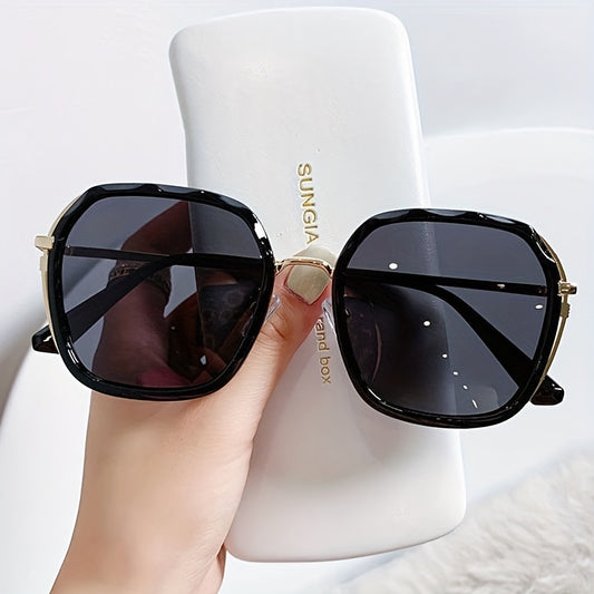 Large Polygon Sunglasses UV400 Sun Shades for Women Men