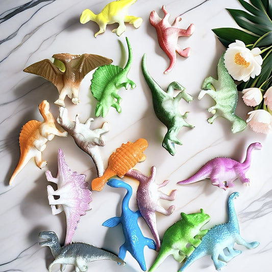 32pcs Dinosaur Model Set - T Rex, Pterosaur, Triceratops - Collectibles & Toys