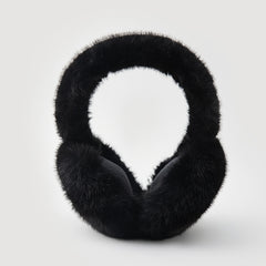 Unisex Winter Ear Warmers Adjustable Soft Fluffy Interior Brown