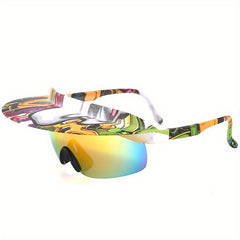 Large Frame Cycling Sunglasses For Men UV resistant Sports Tourism Glasses