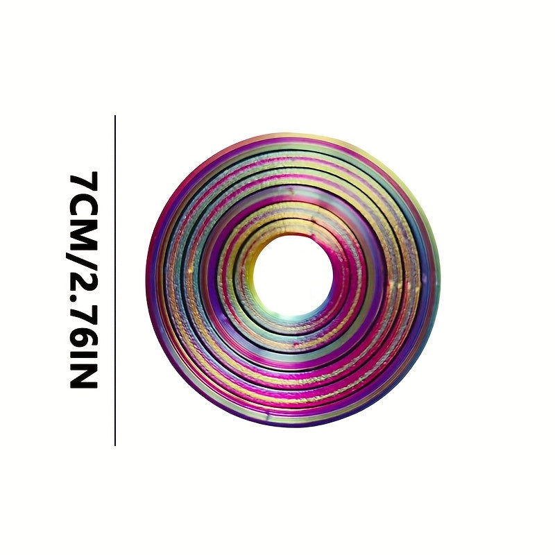 3D Printed Fidget Spinner Relax Spinning Top with Colorful Stripes