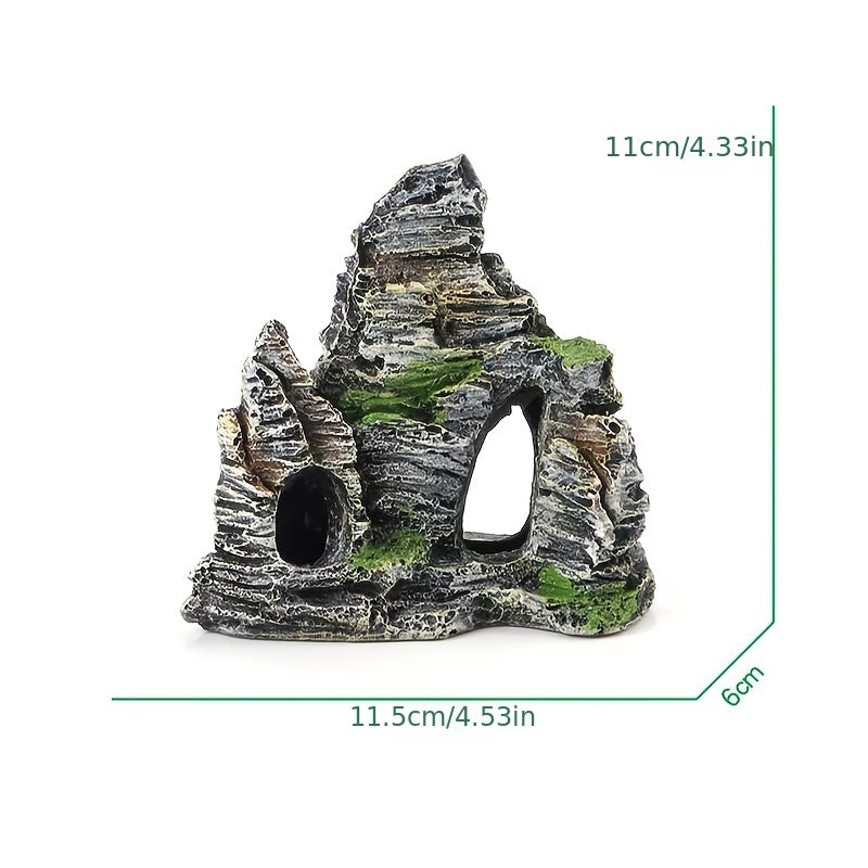 7pcs Aquarium Decorations Plants Cave Rocks Artificial Plants Fish Tank