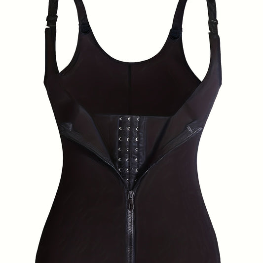 Tummy Control Shapewear Tank Top Zipper Open Bust Corset