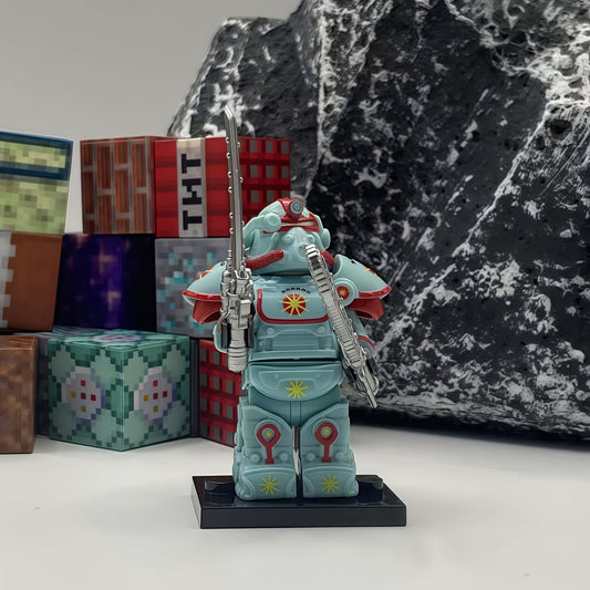 Mecha Power Dual Blade Model with Weapons and Armor