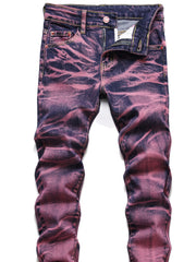 Boys Stretch Ripped Jeans Skinny Slim Fit Washed Denim Pants Kids Clothes