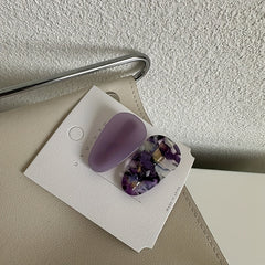 2pcs Acetate Hair Clip Side Clip Duck Billed Non-slip Bangs Clip
