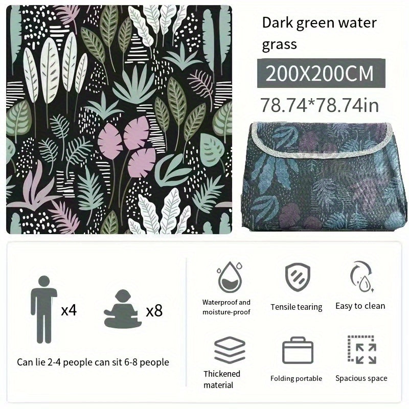 Waterproof Sand Beach Blanket Compact Portable Outdoor Vacation Camping Hiking