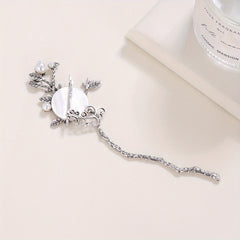 Moon Hairpin Chinese Style Faux Pearl Hair Stick Cheongsam Accessories