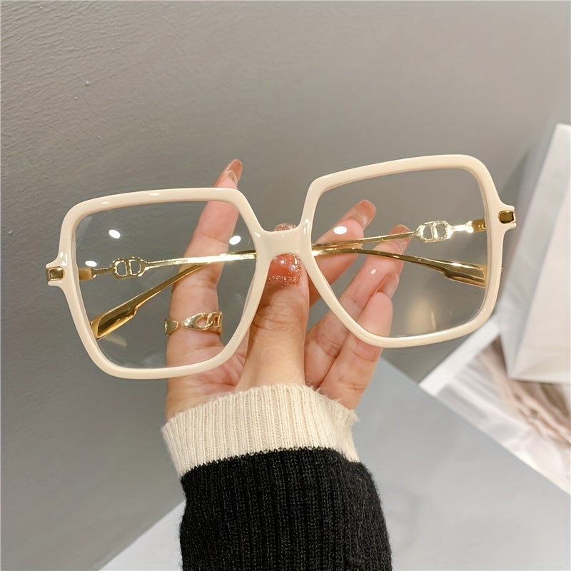 Oversized Butterfly Eyewear Women's Metal Frame Glasses