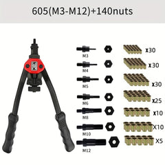 Rivet Tool Kit Hand Rivet Nut Tool Manual Riveting Tools