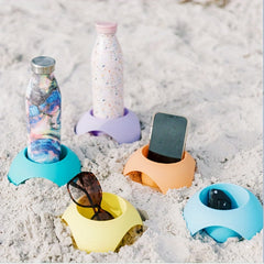 Beach Cup Holder Sand Coaster Travel Accessory Family Friends Use