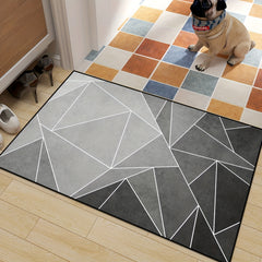 Modern Geometric Welcome Doormat Non slip Outdoor Indoor Door Mat