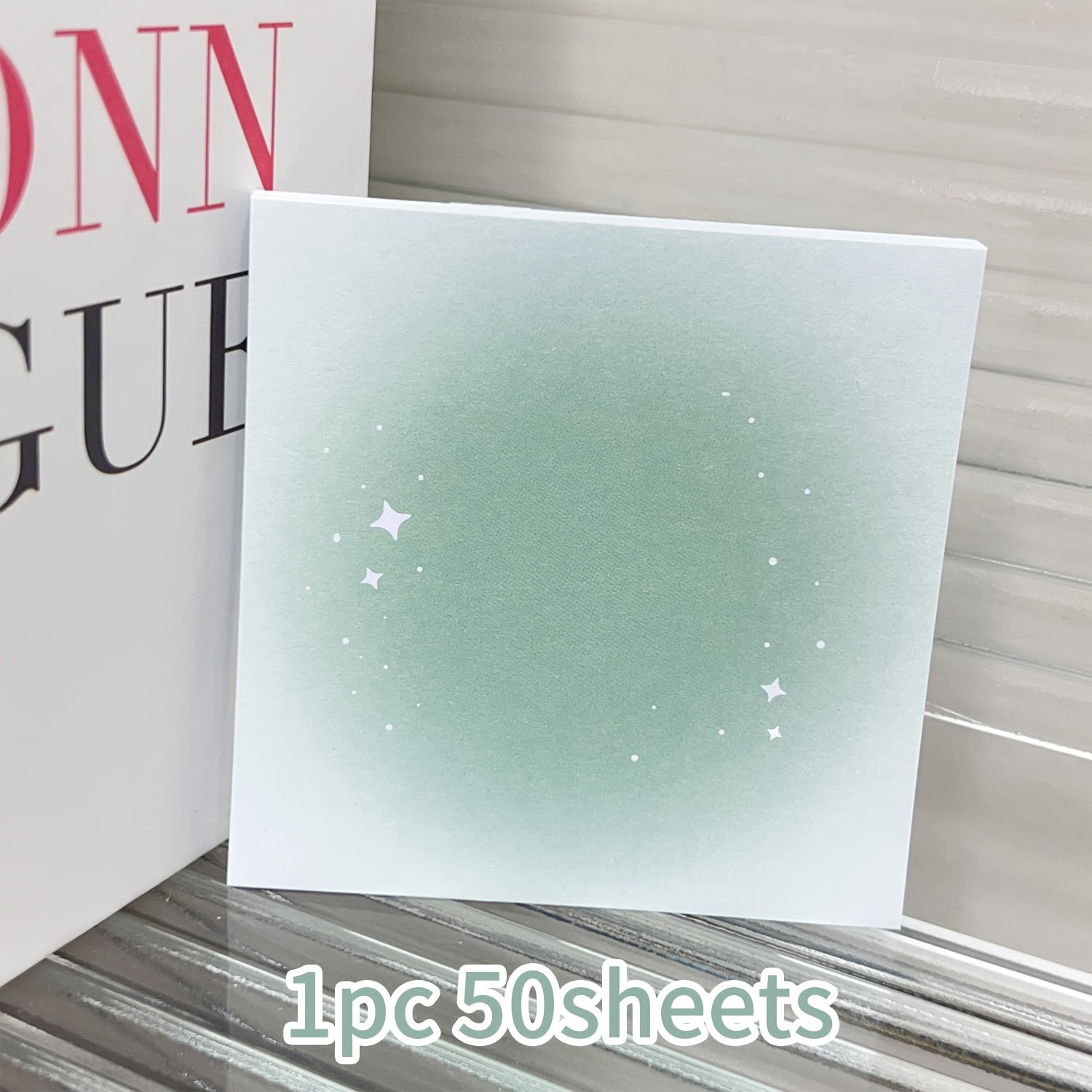 50 Sheets Gradient Square Note Pad Office Supplies