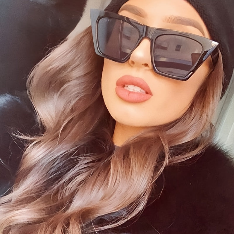 Square Sunglasses Women Unisex Cat Eye Sun Glasses Classic Vintage UV400