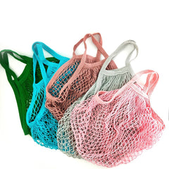 Reusable Mesh Grocery Bag with Strap for Fruit & Vegetable Shopping