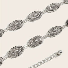 Vintage Metal Chain Belt Dress Girdle For Women